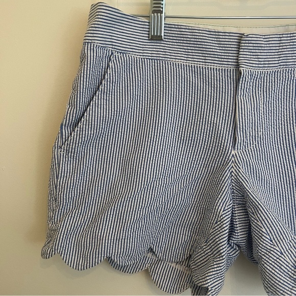 Lily Pulitzer Striped Scallop Hem Women's Shorts - Picture 2 of 8